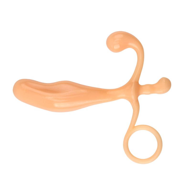 Масажер простати Chisa Prof.Jason C Prostate Exerciser з анатомічним рельєфом, бежевий вид 3