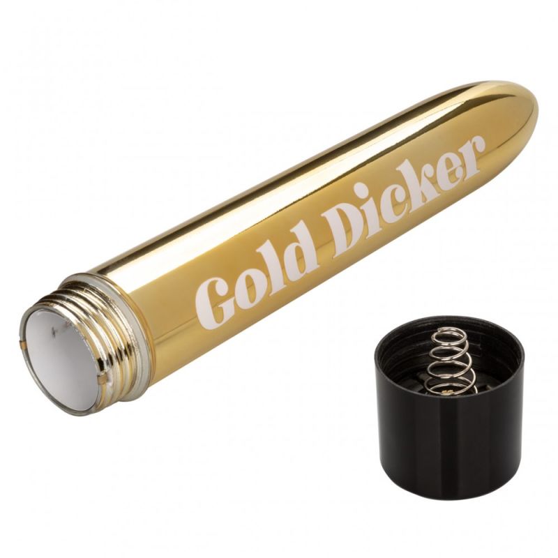 Вібратор Naughty Bits Gold Dicker Vibe вид 3