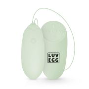 Віброяйце з дистанційним пультом Luv Egg, силіконове, зелене, 6.5 х 3.5 см