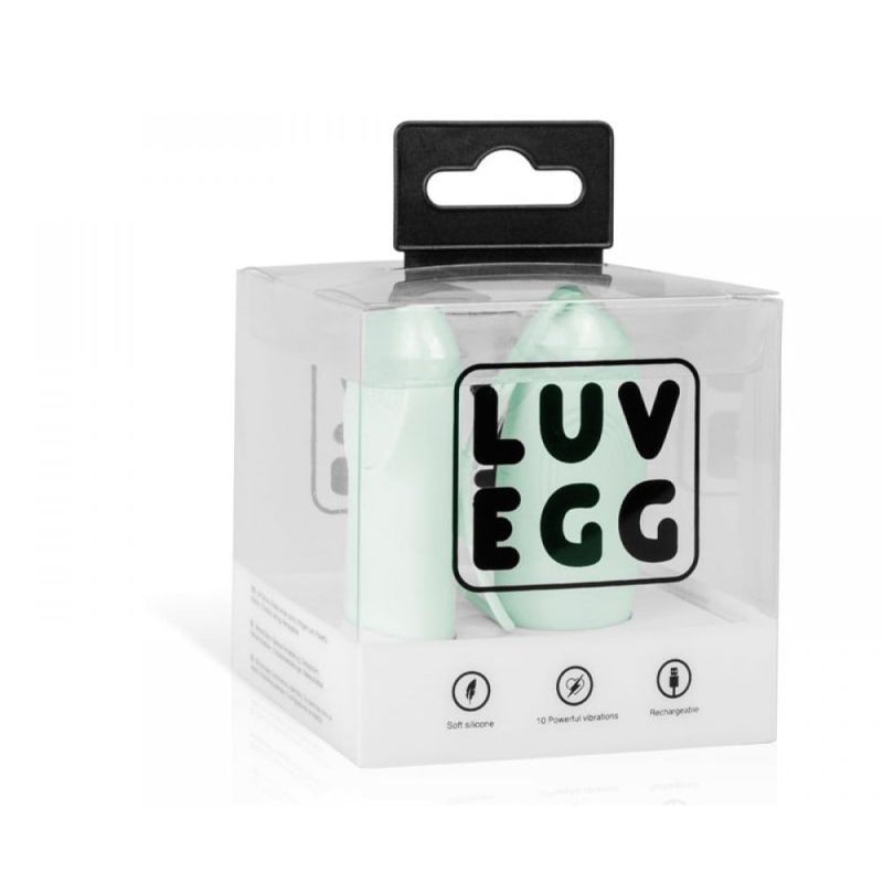 Віброяйце з дистанційним пультом Luv Egg, силіконове, зелене, 6.5 х 3.5 см вид 7