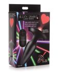Анальна пробка з пультом Laser Heart Siliconen Anaal Plug вид 5