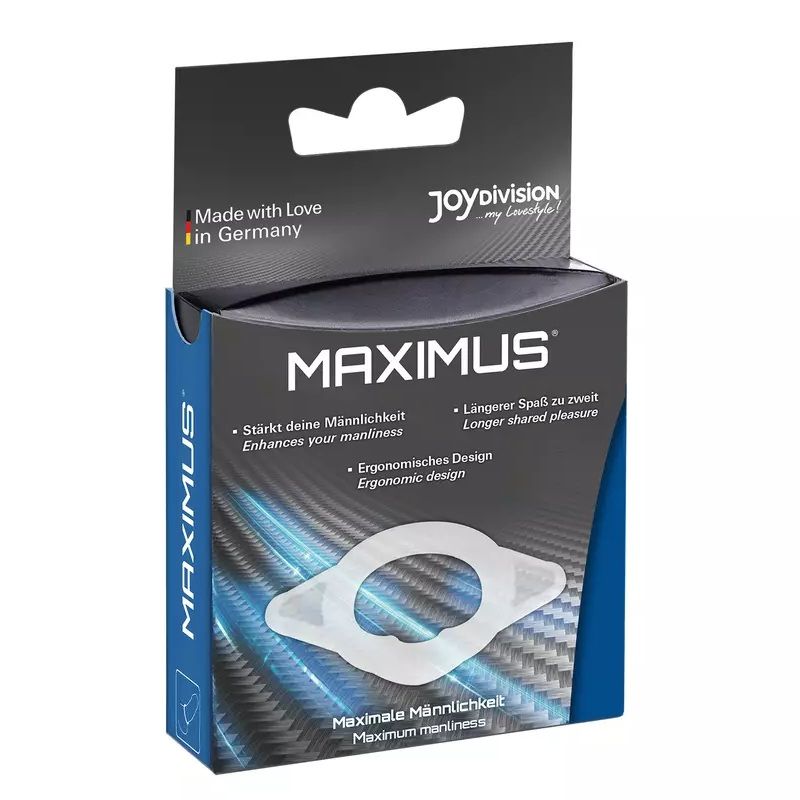 Ерекційне кільце Joy Division Maximus S прозоре, 1.7 см вид 3