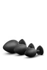 Набір анальних пробок LUXE BLING PLUGS TRAINING KIT WHITE GEMS вид 5
