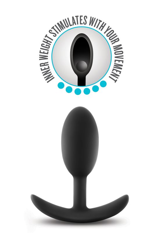 Анальна пробка Blush ANAL ADVENTURES VIBRA SLIM PLUG MEDIUM вид 4