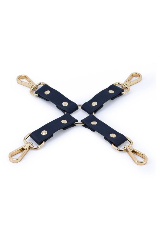 Хрестоподібний фіксатор NS Novelties BONDAGE COUTURE HOG TIE BLUE вид 3