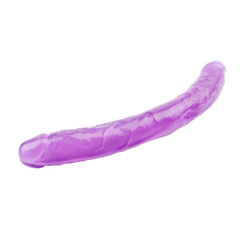 Фалоімітатор двосторонній фіолетовий Chisa Hi-Rubber 46 см *4,7 см вид 5