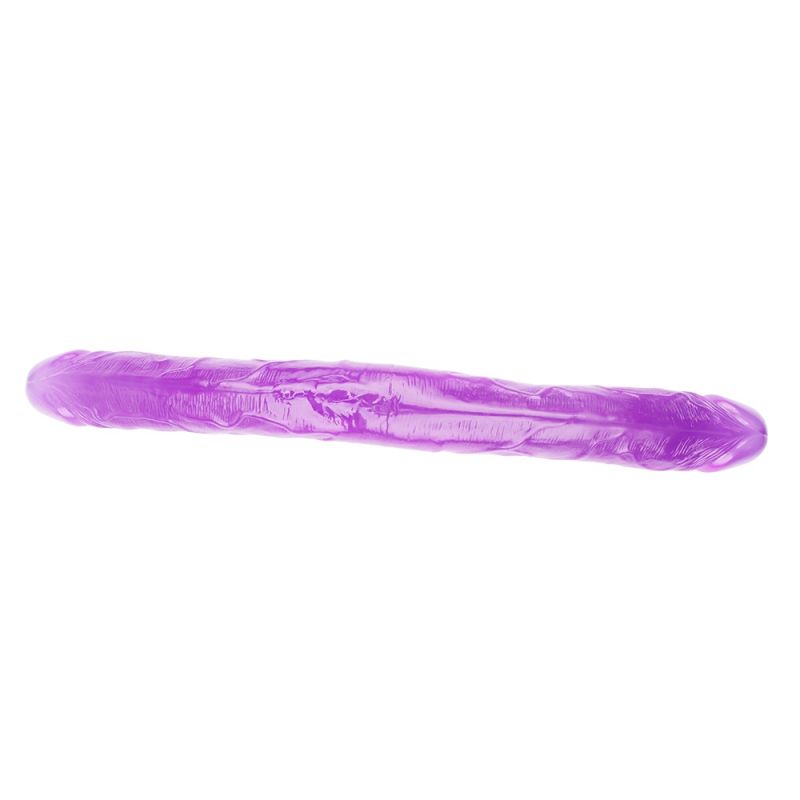 Фалоімітатор двосторонній фіолетовий Chisa Hi-Rubber 46 см *4,7 см вид 6