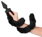 Анальна пробка с гибким хвостом Bad Kitty чорна, 3.5 х 73 см вид 8