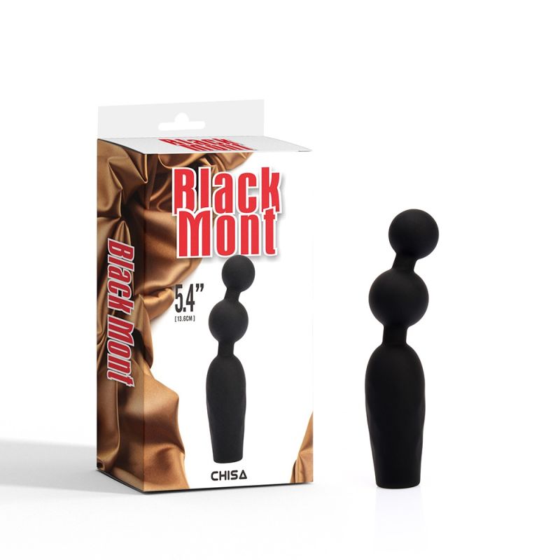 Анальна пробка CHISA Black Mont Vibrating Booty Beads з вібруючими бусинами вид 2