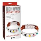 Ошейник с шипами Chisa Behave! Collar With Thorns, белый вид 2