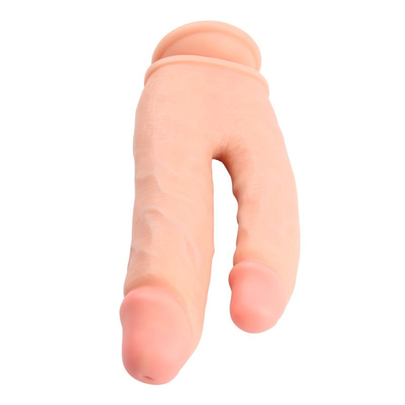 Фалоімітатор подвійний Chisa Ballsy Super Cock Bromeo # 01 на присосці, тілесний вид 4