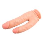 Фаллоимитатор двойной Chisa Ballsy Super Cock Bromeo # 01 на присоске, телесный вид 5