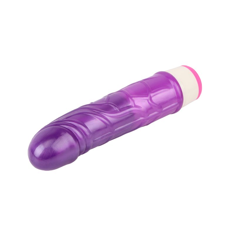 Вібратор реалістичний на батарейках Chisa Basic Luv Theory Stud Rod, фіолетовий, 17.5 см вид 5