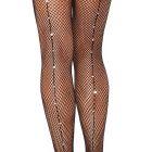 Колготки у сіточку із заднім швом стрази Leg Avenue Backseam Fishnet Pantyhose O/S вид 3