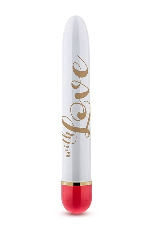 Вібратор Дамський пальчик Blush Love, біло-червоний, 14.5 х 2.5 см вид 2