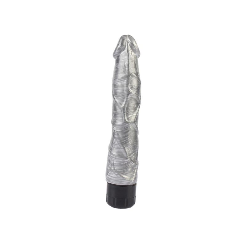 Вибратор классический с ярко выраженной головкой Chisa Dark Muscle Pleasure Ranger, серебристый вид 4