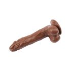 Вібратор реалістичний з пультом керування Chisa Ballsy Super Cock "JAMES DEEN 8.5" коричневий вид 5