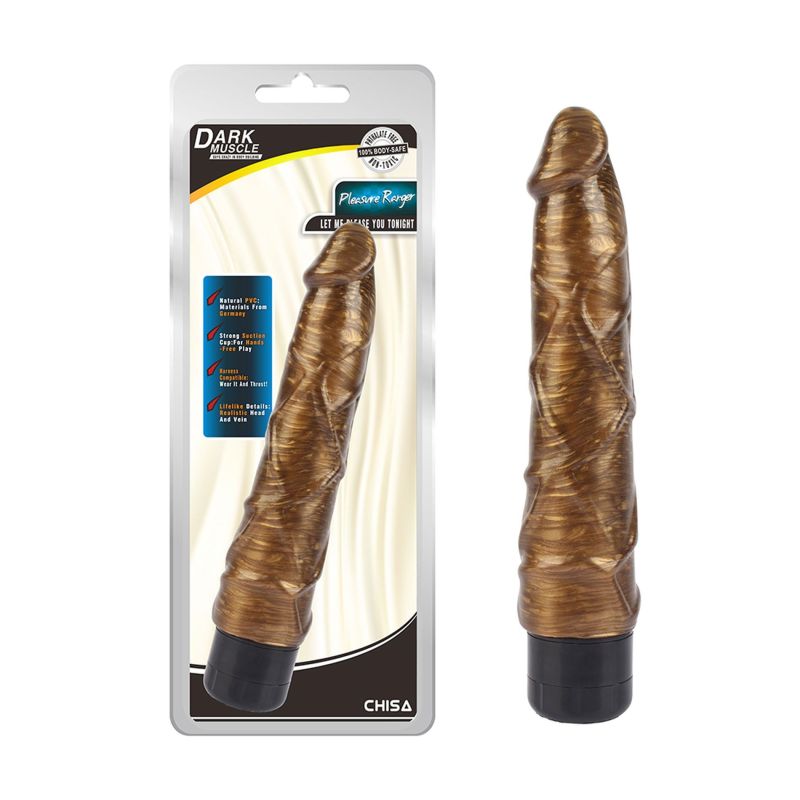 Вібратор реалістичний Chisa DarkMuscle Pleasure Ranger, золотистий вид 2