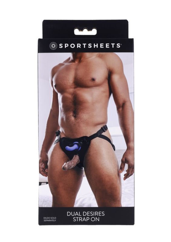 Трусики для страпонов Sportsheets Dual Desires с двойным проникновением вид 6