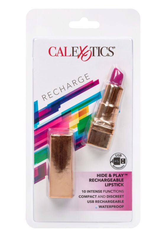 Вібратор-Помада для клітора та ерогенних зон CalExotic Hide & Play Lipstick Recharge вид 9