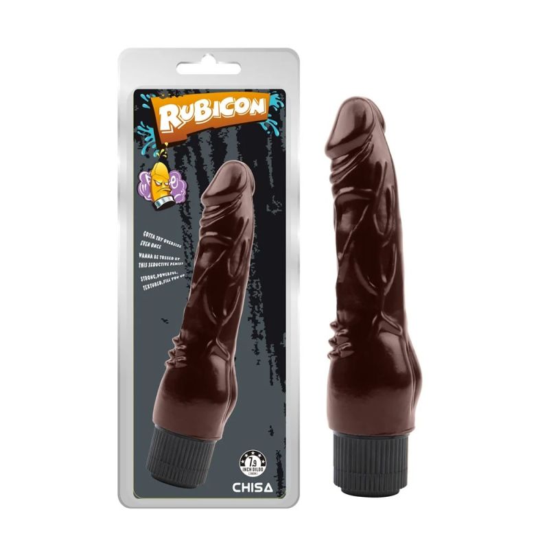 Фалоімітатор реалістичний Chisa RUBICON на батарейках, коричневий вид 2