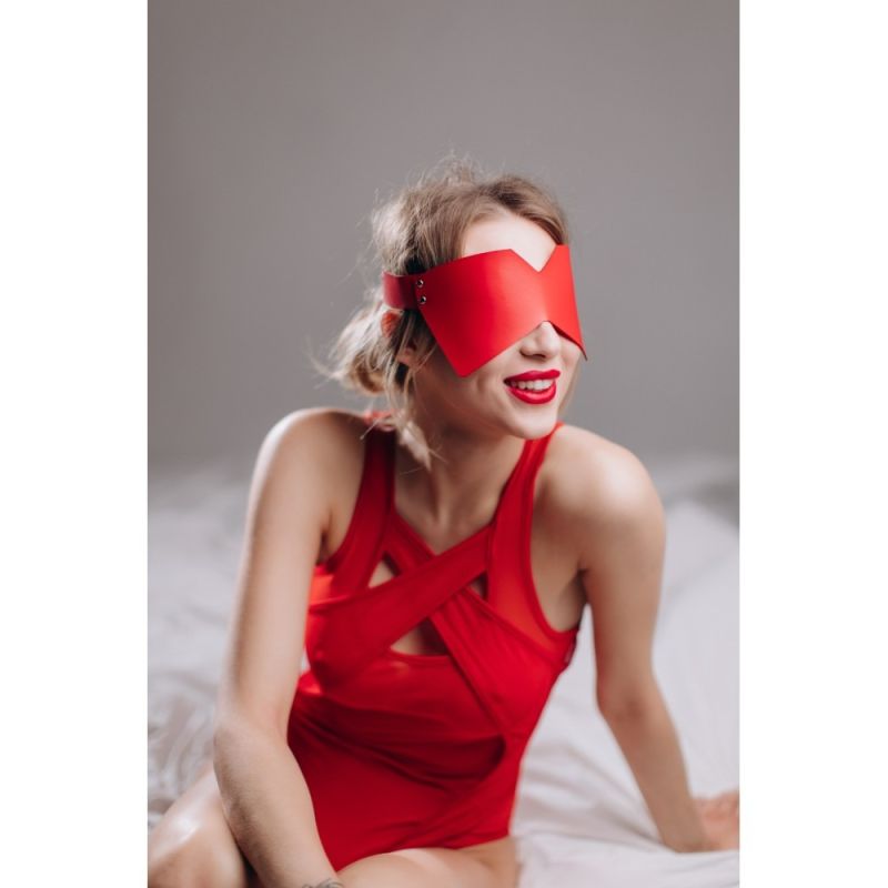 Маска на очі MD3 RED поліуретан вид 4