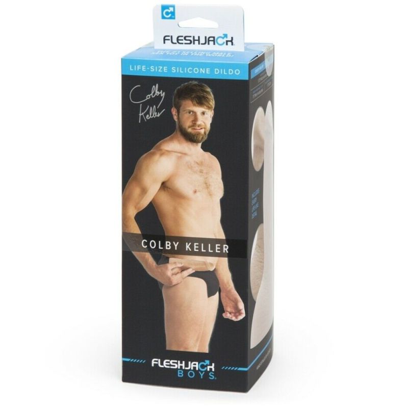 Фаллоимитатор с мошонкой реалистичный Fleshjack Boys COLBY KELLER DILDO, телесный, 19 см х 6 см вид 6