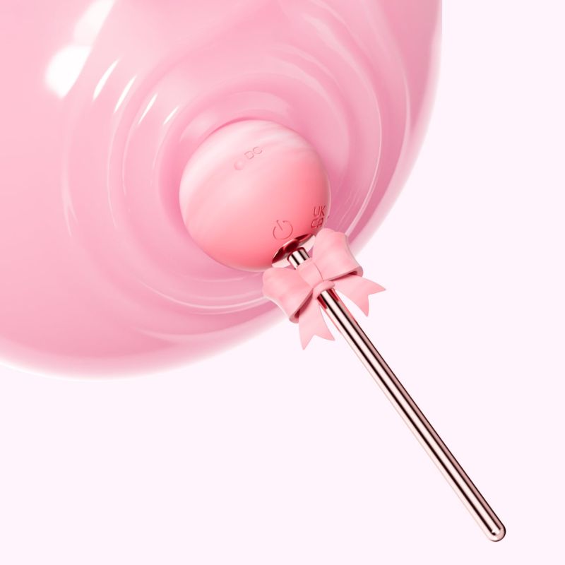 Вібратор BeYourLover SWEET BOBO у формі льодяника, рожевий, 12.3 х 3.7 см вид 3