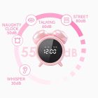 Вібратор-будильник BeYourLover Adult Clock з вакуумом та додатком, рожевий вид 6
