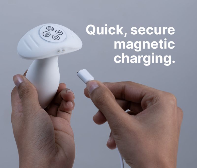 Анальна вібропробка з RGB-підсвічуванням та додатком Illumination The Plug, біла, 10,2 × 3,2 см вид 4