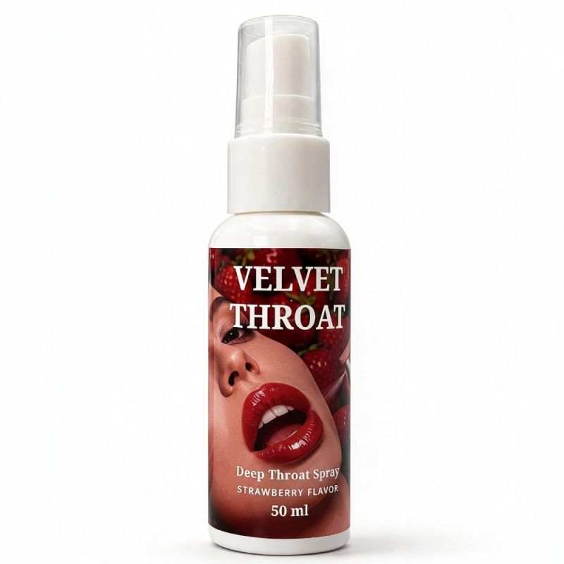 Спрей для глибокого мінета WOW Velvet Throat, полуниця, 50 мл вид 3