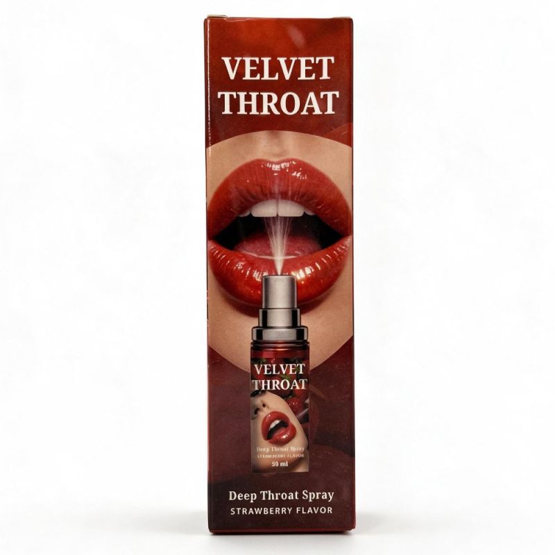 Спрей для глибокого мінета WOW Velvet Throat, полуниця, 50 мл вид 4