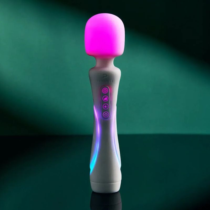 Мікрофон із вібрацією, RGB-підсвічуванням та додатком Illumination The Wand, білий, 24,8 × 5,1 см вид 2