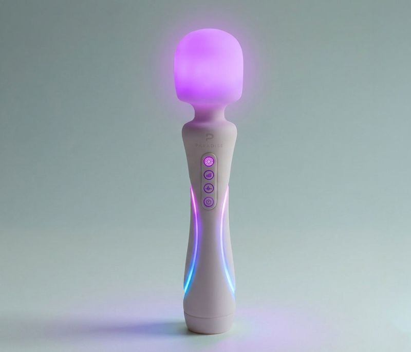 Мікрофон із вібрацією, RGB-підсвічуванням та додатком Illumination The Wand, білий, 24,8 × 5,1 см вид 3