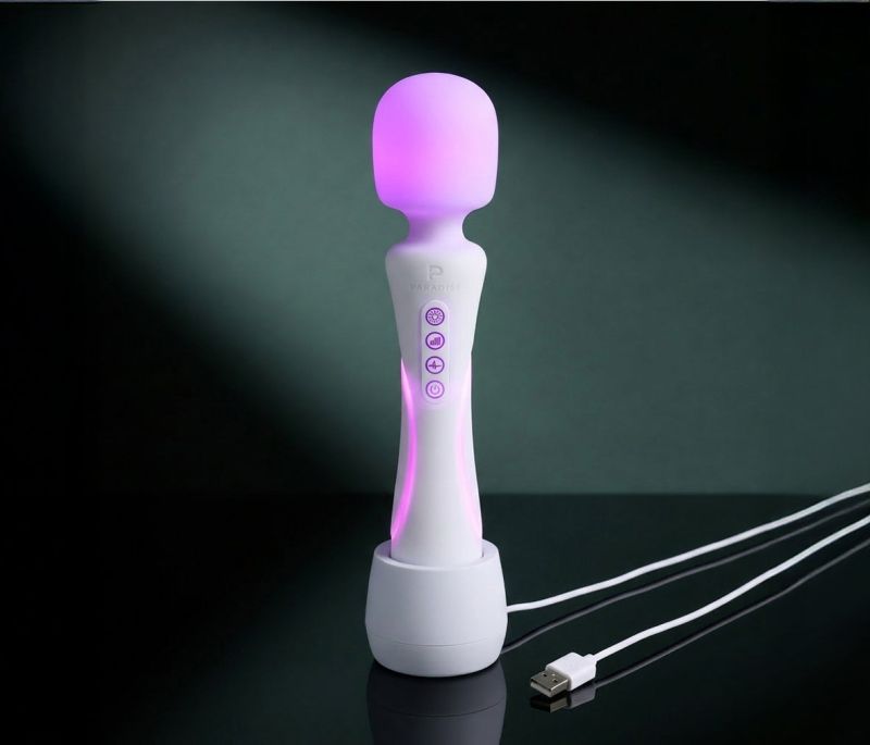 Мікрофон із вібрацією, RGB-підсвічуванням та додатком Illumination The Wand, білий, 24,8 × 5,1 см вид 5
