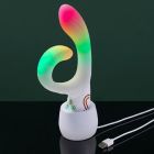 Вібратор-кролик із RGB-підсвічуванням та додатком Paradise Illumination The Rabbit, білий, 21,6 см × 3,8 см вид 9