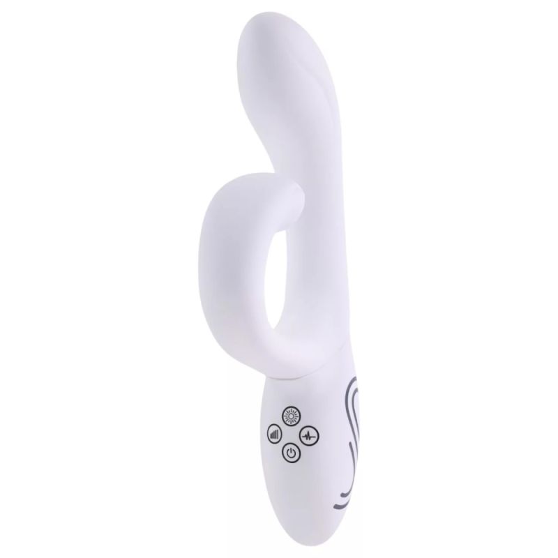 Вібратор-кролик із RGB-підсвічуванням та додатком Paradise Illumination The Rabbit, білий, 21,6 см × 3,8 см вид 11