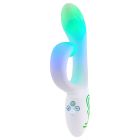 Вібратор-кролик із RGB-підсвічуванням та додатком Paradise Illumination The Rabbit, білий, 21,6 см × 3,8 см вид 12