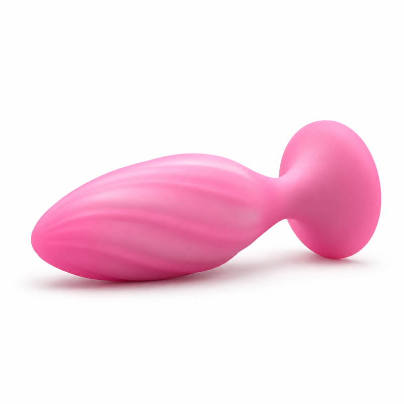 Анальна вібропробка з керуванням через додаток, надзвичайно м’яка UNIVIBE Marshmallow Bloom, рожева вид 4