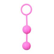 Вагинальные шарики Easytoys Vertical Ribbed Geisha розовые