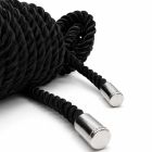 Веревка для бондажа DS Fetish шелковая, черная, 10 м вид 4