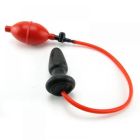 Надувна анальна пробка з грушею та присоскою CalExotics COLT Butt Plug, чорна, 10 × 4 см вид 3