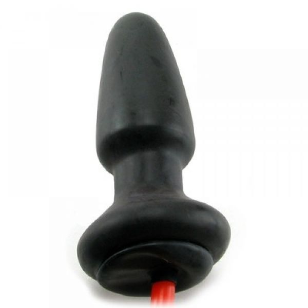 Надувна анальна пробка з грушею та присоскою CalExotics COLT Butt Plug, чорна, 10 × 4 см вид 4
