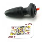 Надувна анальна пробка з грушею та присоскою CalExotics COLT Butt Plug, чорна, 10 × 4 см вид 5