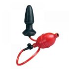 Надувна анальна пробка з грушею та присоскою CalExotics COLT Butt Plug, чорна, 10 × 4 см вид 6