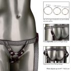 Трусики для страпону California Exotic The Regal Duchess Silver регулюються під будь-який розмір вид 6