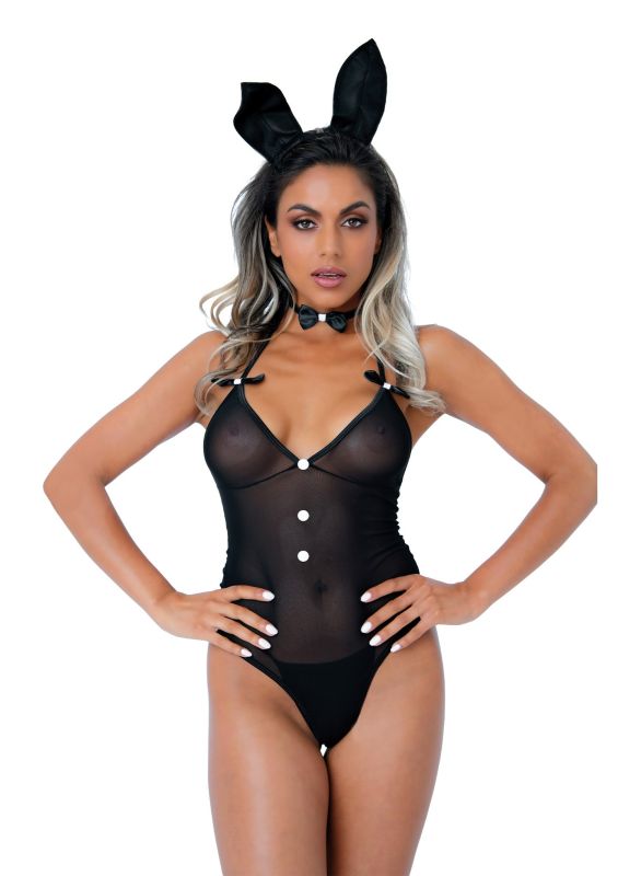 Костюм кролика Daring Intimates Classic Bunny, 3 предмети, чорний, S/M вид 3