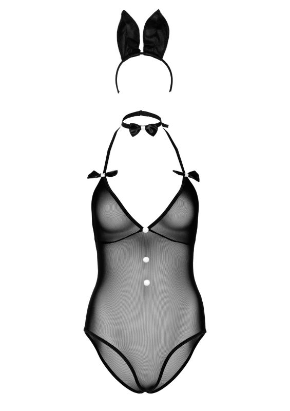 Костюм кролика Daring Intimates Classic Bunny, 3 предмети, чорний, S/M вид 6