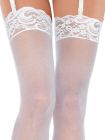 Чулки белые Sheer Stockings O/S вид 3