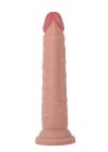 Фалоімітатор подвійної густини на присосці ToyJoy Deluxe Dual 17,5 см, тілесний вид 3